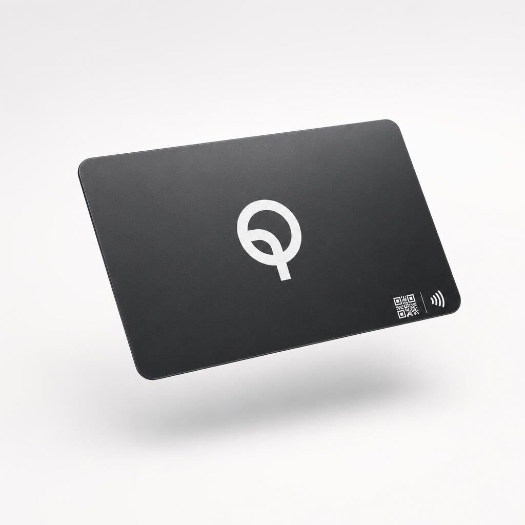 Carte Qickard NFC noire mate